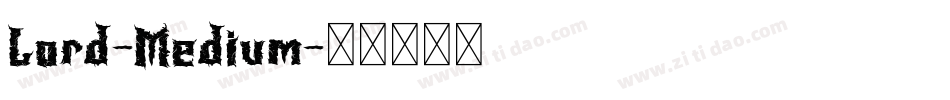 Lord-Medium字体转换