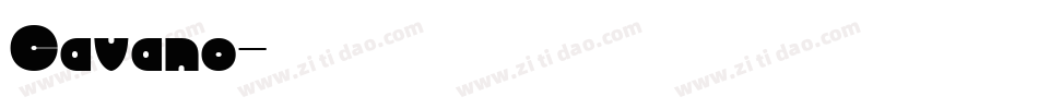 Cavano字体转换