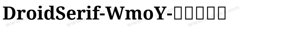 DroidSerif-WmoY字体转换