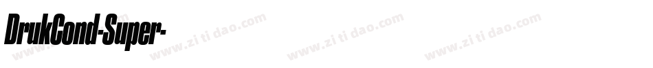 DrukCond-Super字体转换
