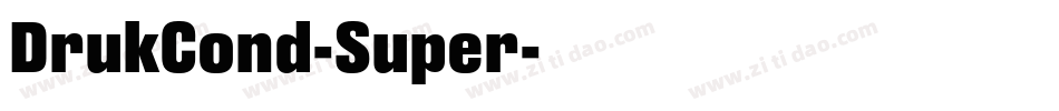 DrukCond-Super字体转换