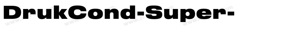 DrukCond-Super字体转换