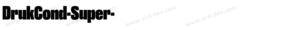 DrukCond-Super字体转换