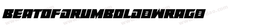 BeatOfDrumBold-WRAG字体转换