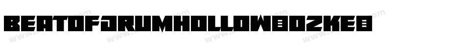 BeatOfDrumHollow-OzKe字体转换