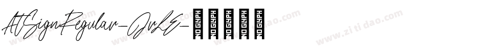AtSignRegular-JrLE字体转换