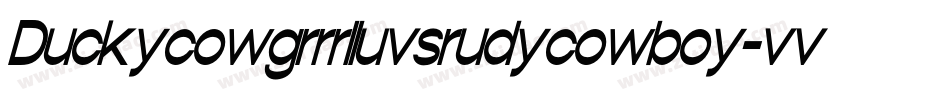 Duckycowgrrrlluvsrudycowboy-vvqO字体转换