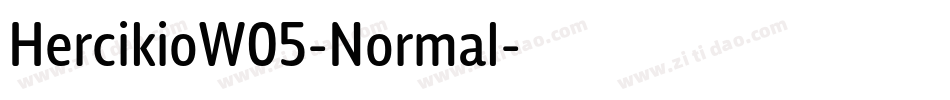 HercikioW05-Normal字体转换