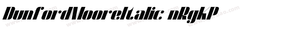 DunfordMooreItalic-nRgKP字体转换