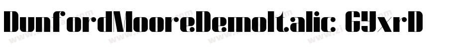 DunfordMooreDemoItalic-6YxrD字体转换