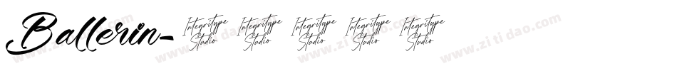 Ballerin字体转换