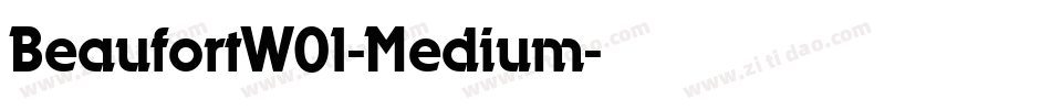 BeaufortW01-Medium字体转换