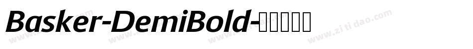 Basker-DemiBold字体转换
