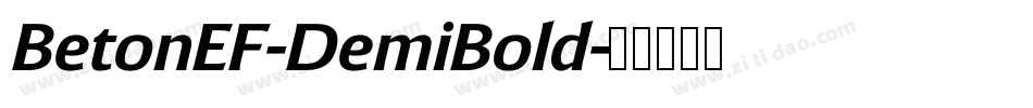 BetonEF-DemiBold字体转换