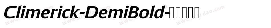 Climerick-DemiBold字体转换