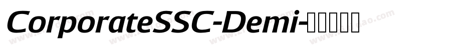 CorporateSSC-Demi字体转换