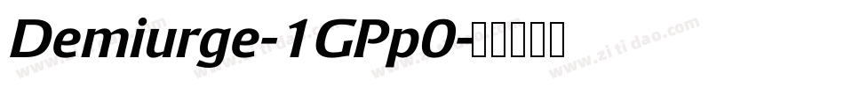 Demiurge-1GPp0字体转换