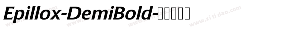 Epillox-DemiBold字体转换