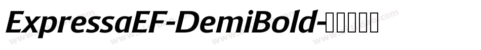 ExpressaEF-DemiBold字体转换