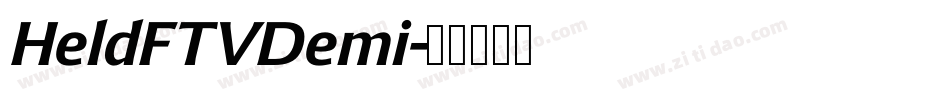 HeldFTVDemi字体转换