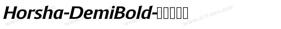 Horsha-DemiBold字体转换