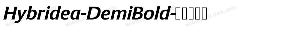 Hybridea-DemiBold字体转换