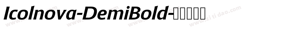 Icolnova-DemiBold字体转换