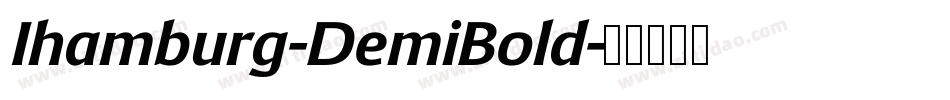 Ihamburg-DemiBold字体转换
