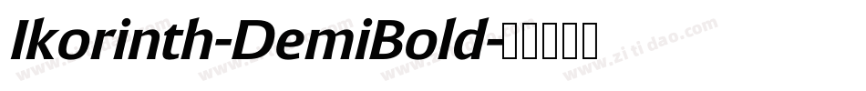 Ikorinth-DemiBold字体转换