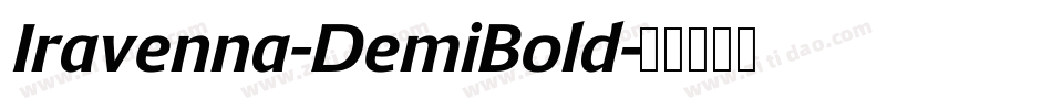Iravenna-DemiBold字体转换
