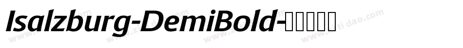 Isalzburg-DemiBold字体转换