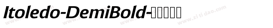 Itoledo-DemiBold字体转换