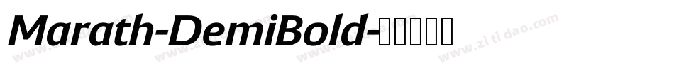 Marath-DemiBold字体转换 Marath-DemiBold字体转换
