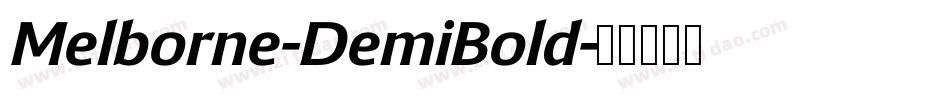 Melborne-DemiBold字体转换