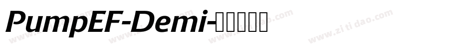 PumpEF-Demi字体转换