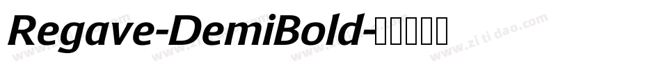 Regave-DemiBold字体转换