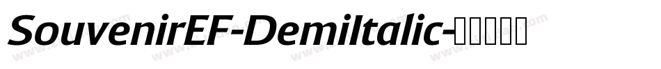 SouvenirEF-DemiItalic字体转换