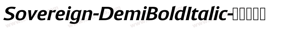 Sovereign-DemiBoldItalic字体转换