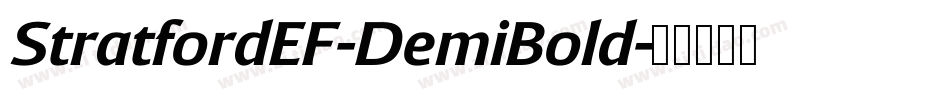 StratfordEF-DemiBold字体转换