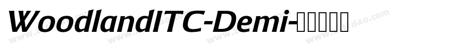 WoodlandITC-Demi字体转换