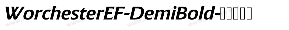 WorchesterEF-DemiBold字体转换