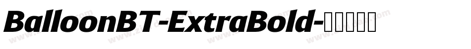 BalloonBT-ExtraBold字体转换