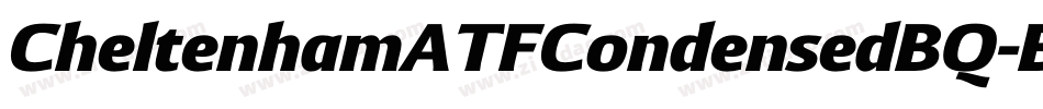 CheltenhamATFCondensedBQ-BoldExtra字体转换