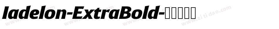 Iadelon-ExtraBold字体转换