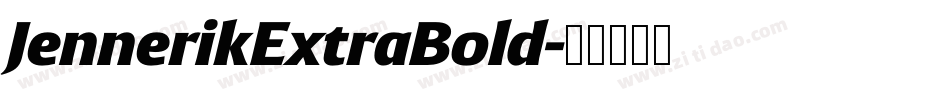 JennerikExtraBold字体转换
