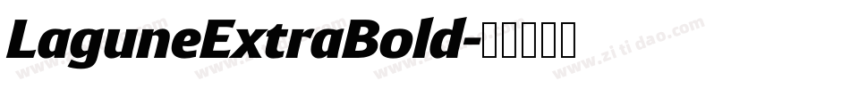 LaguneExtraBold字体转换