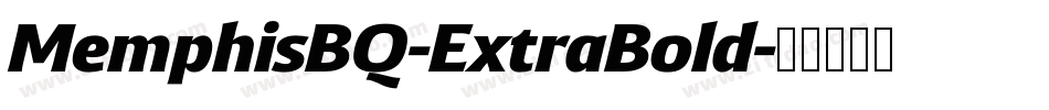 MemphisBQ-ExtraBold字体转换