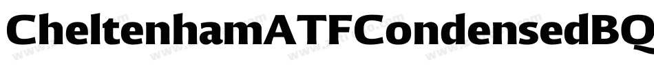 CheltenhamATFCondensedBQ-BoldExtra字体转换