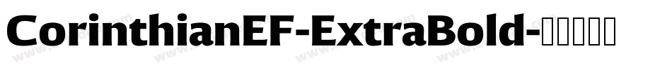 CorinthianEF-ExtraBold字体转换