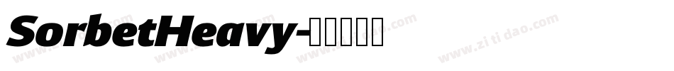 SorbetHeavy字体转换